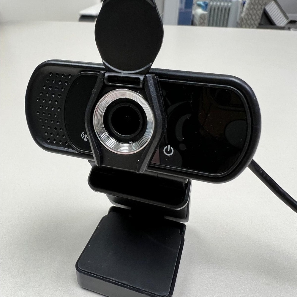 Logitech Black and Silver Webcam